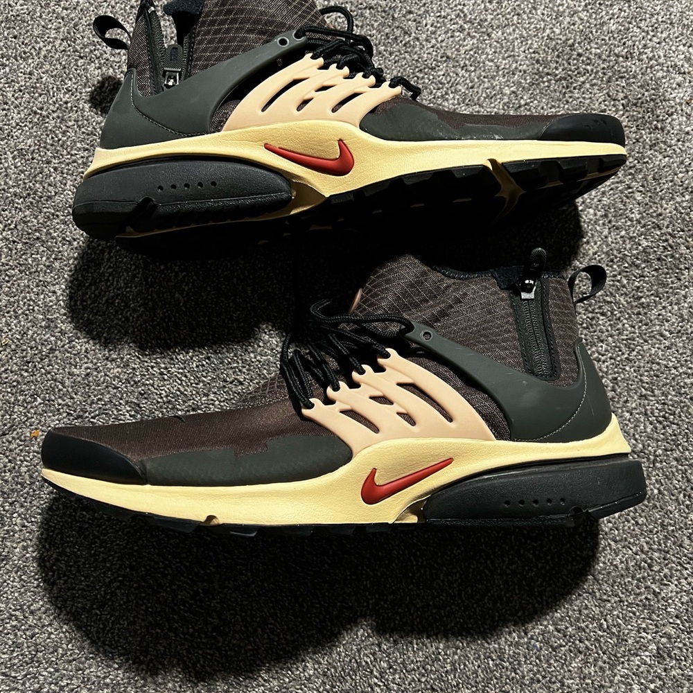 Nike Presto Hi Men's Black and Olive & Brown Sneakers